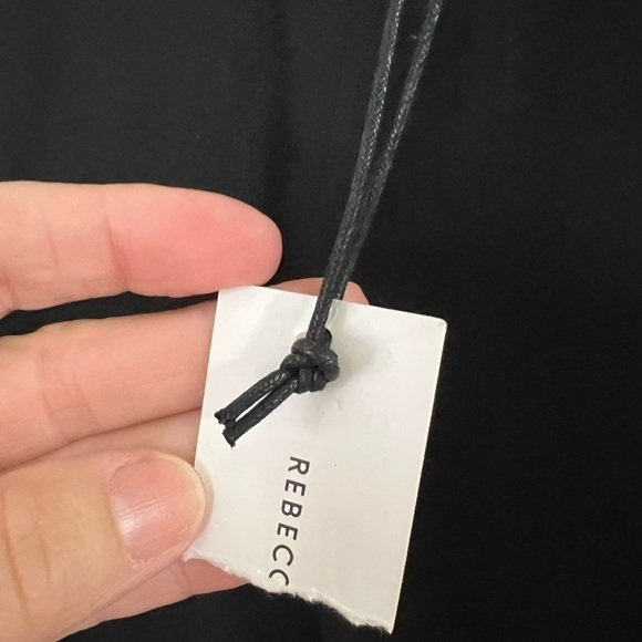 Rebecca Minkoff Black Barbara Button Dress - NWT - Size 00 - Picture 6 of 10